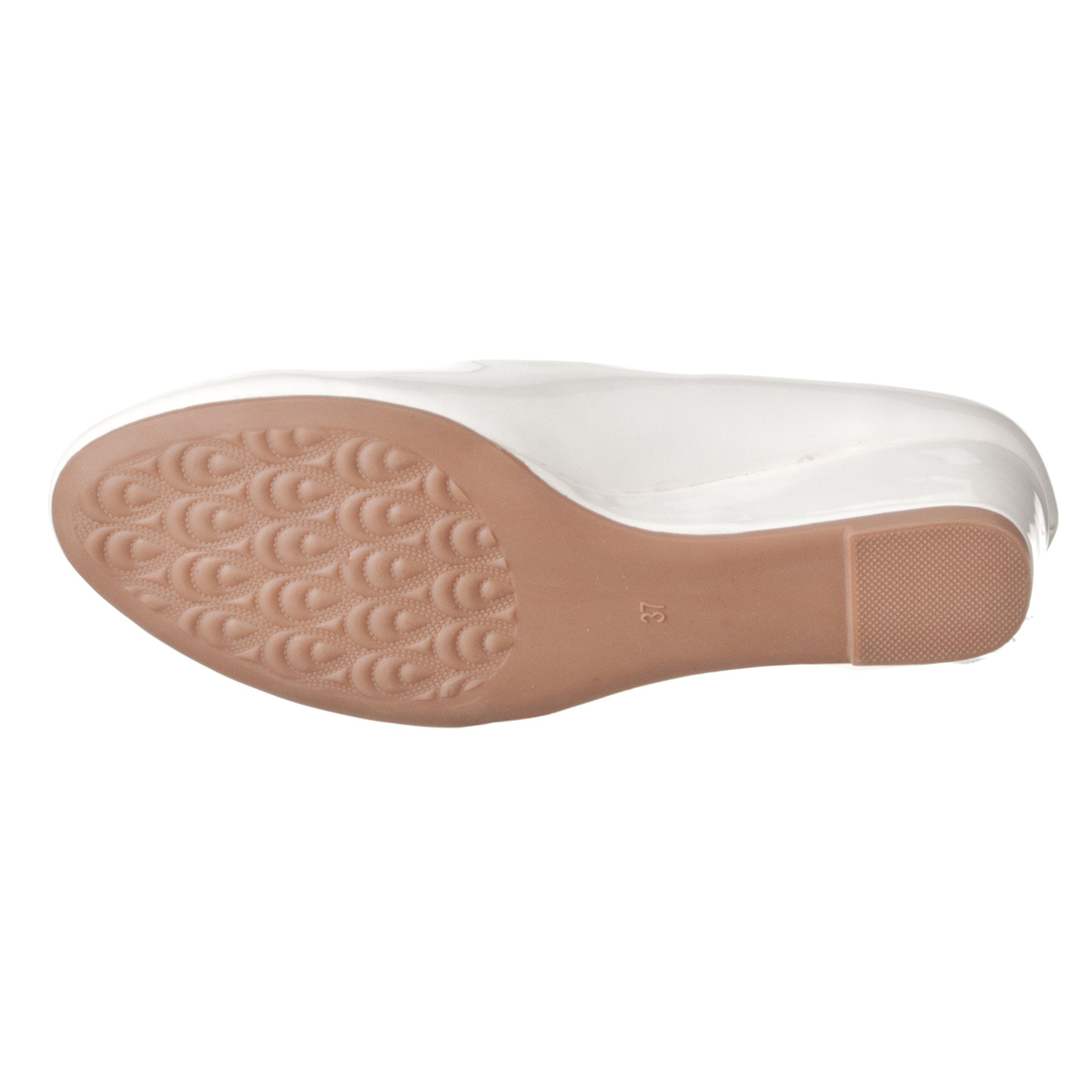 Riverberry Women's Alice Low-Height Round Toe Wedge Pumps - Image 5