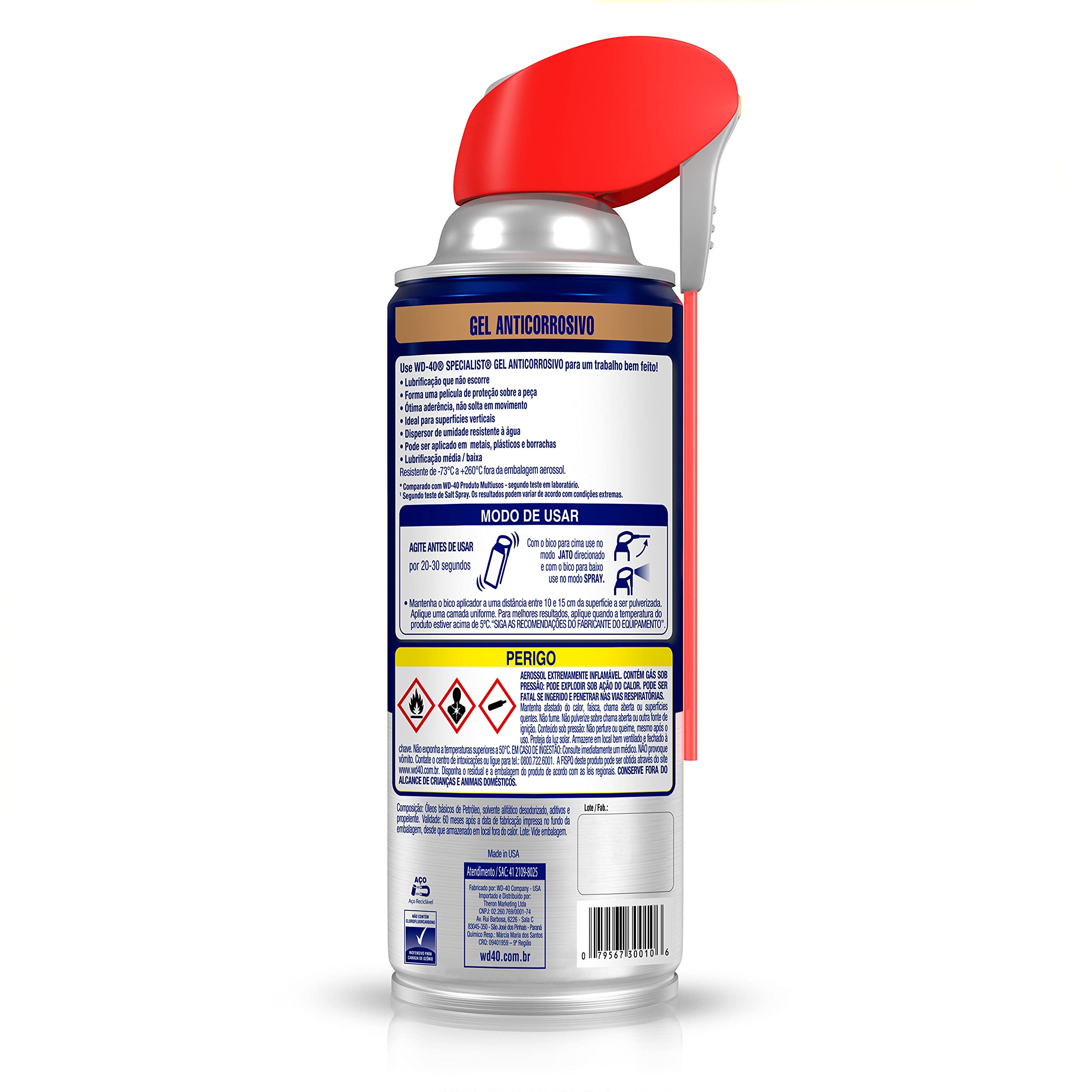 WD-40 Specialist Gel Lube with SMART STRAW SPRAYS 2 WAYS, 10 OZ