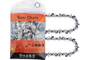 Hipa (2-pack) E70 20 Inch PowerCut Chainsaw Chain for Poulan Pro pp5020av ECHO CS-590 Homelite Tanaka 3/8 pitch .050 gauge 70 DL Chain