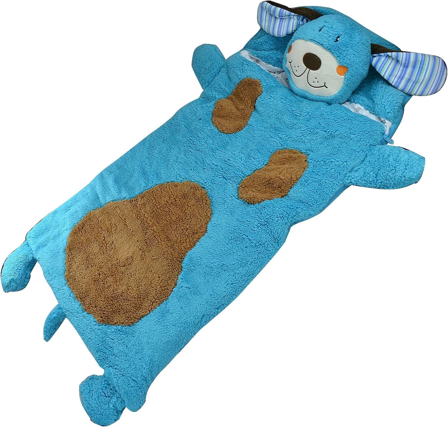 Children Plush Sleeping Bag With Pillow Animal Head Dog Amazon Co Uk Kitchen Home