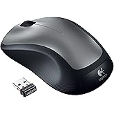 Logitech 2.4GHz Wireless Laser Optical Computer Mouse with Ambidextrous Design, 3 Buttons, M310, Silver (Renewed)