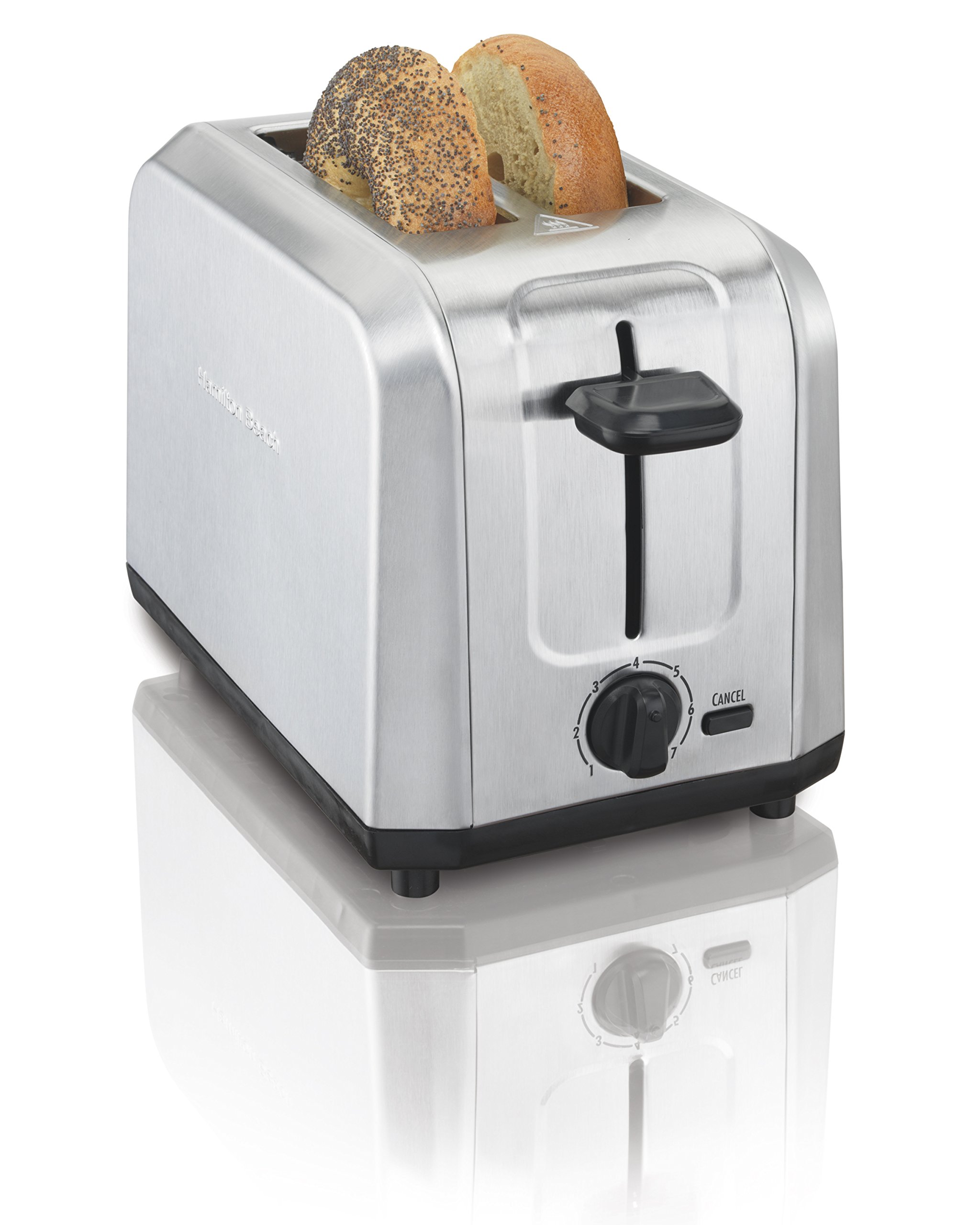 NEW Hamilton Beach Classic Chrome 2 Slice Toaster Stainless Steel Wide