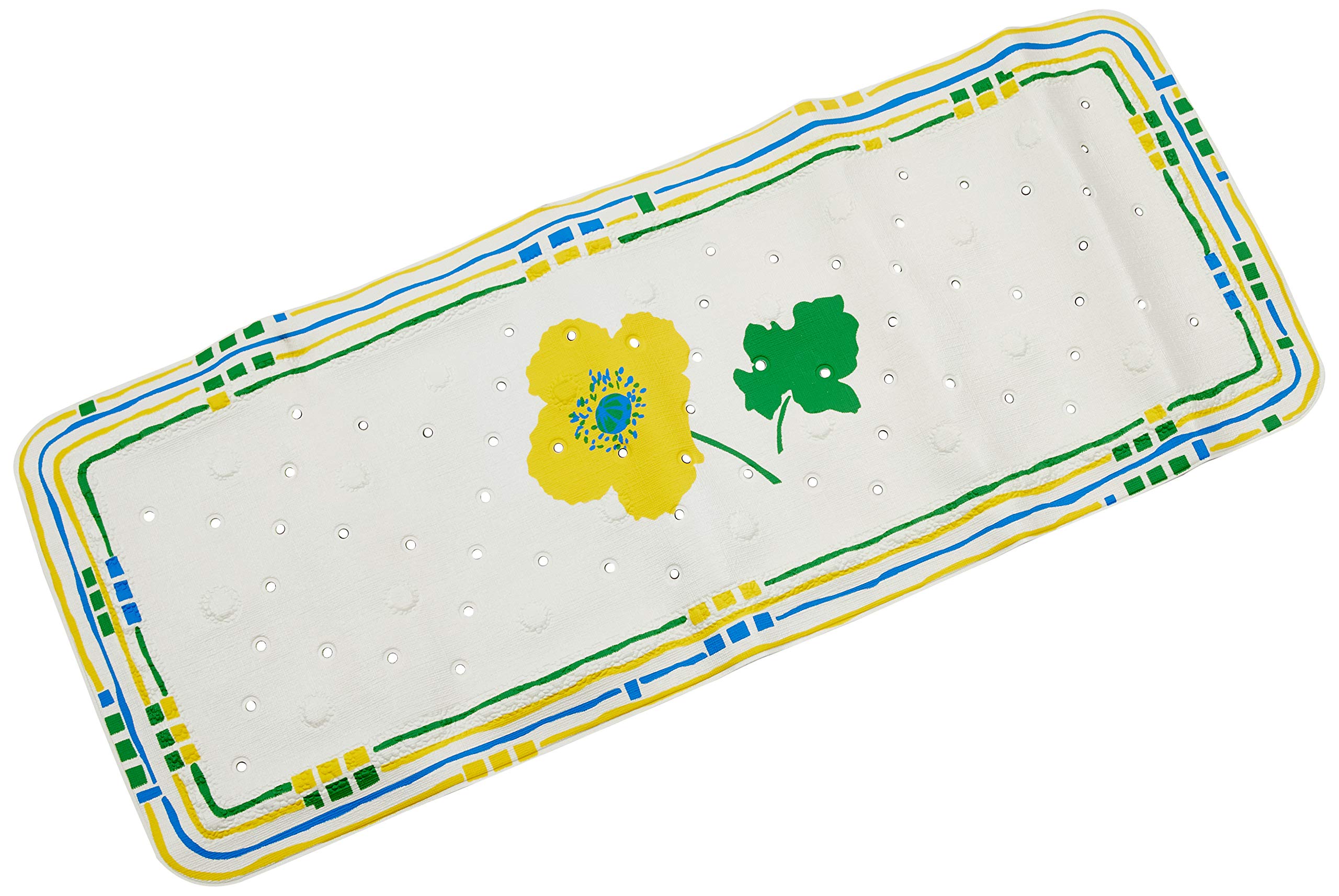 Spirella Non-Slip Rug for Flower, Sunshi, 91 x 36 cm, 1235997, White, Standard