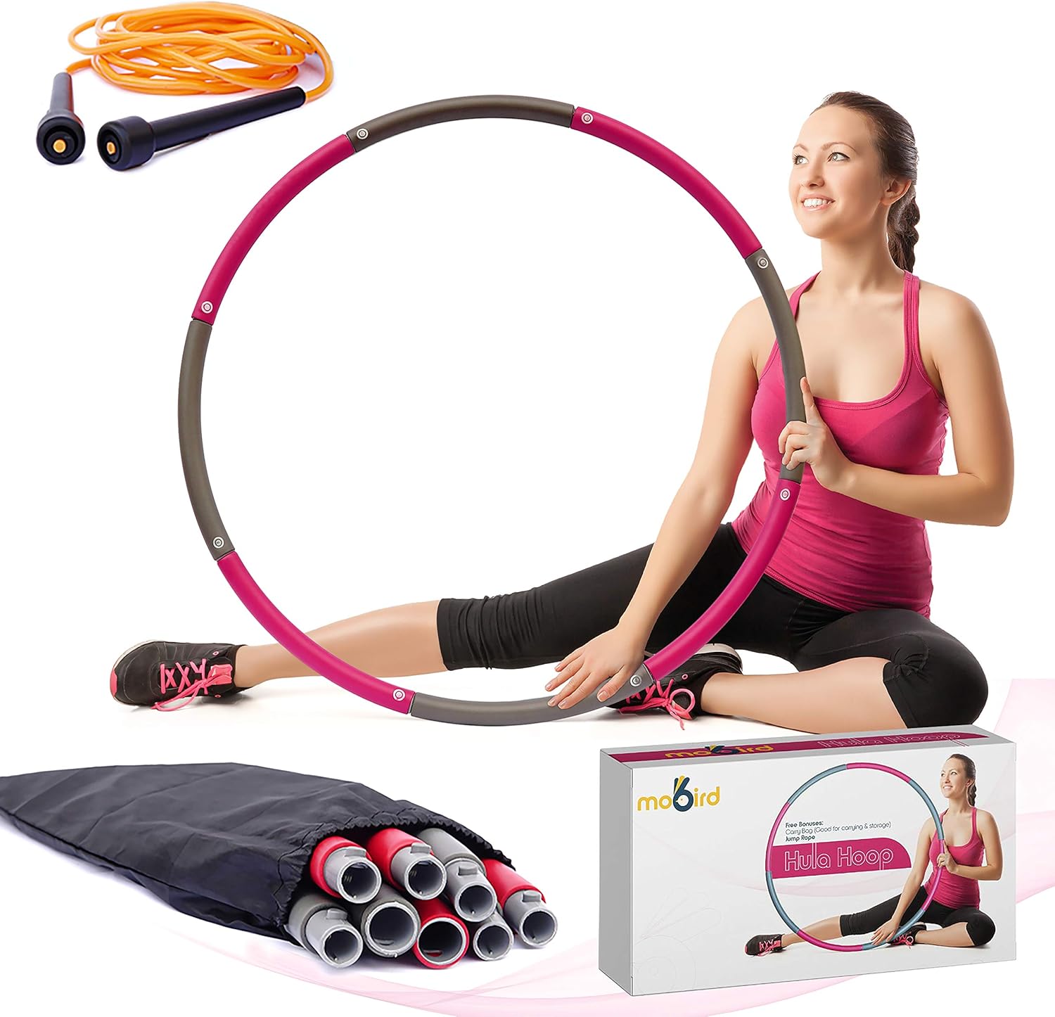 Weighted Exercise Hoop for Exercise,8 Section Detachable Design