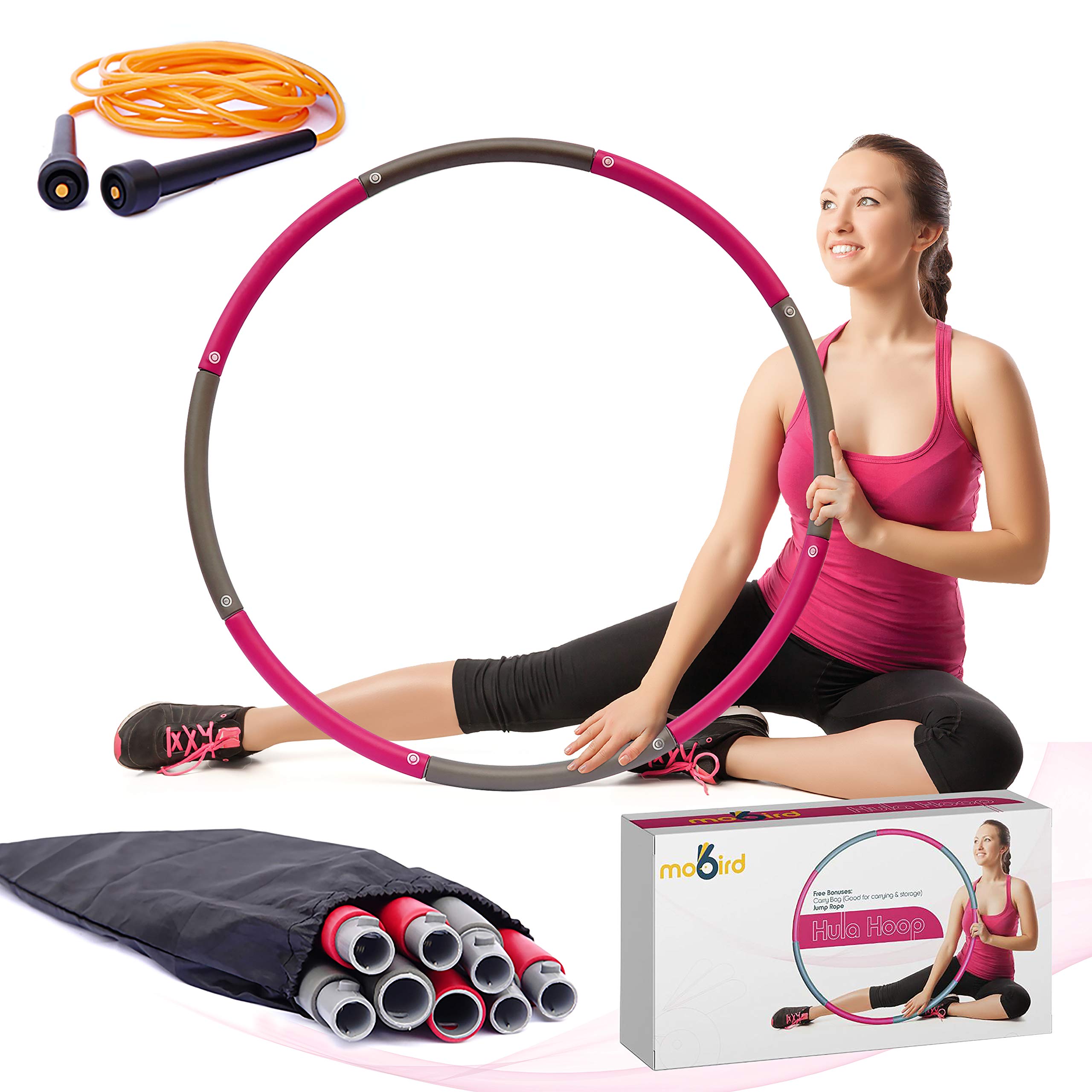 Buy mobird Weighted Hula Hoops for Adults ‚ 2lb Professional Hula Hoop