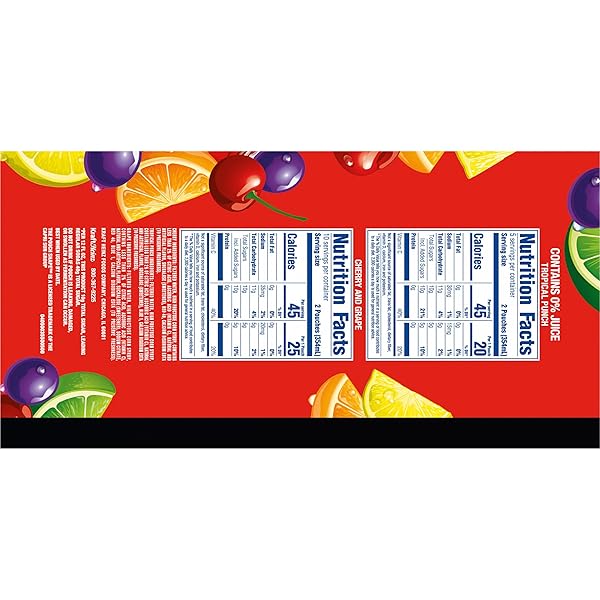 KOOL-AID JAMMERS TROPICAL PUNCH (GRAPE & CHERRY ARTIFICIALLY FLAVORED KIDS SOFT DRINK VARIETY PACK, 30 CT BOX, 6 FL OZ POUCHES)