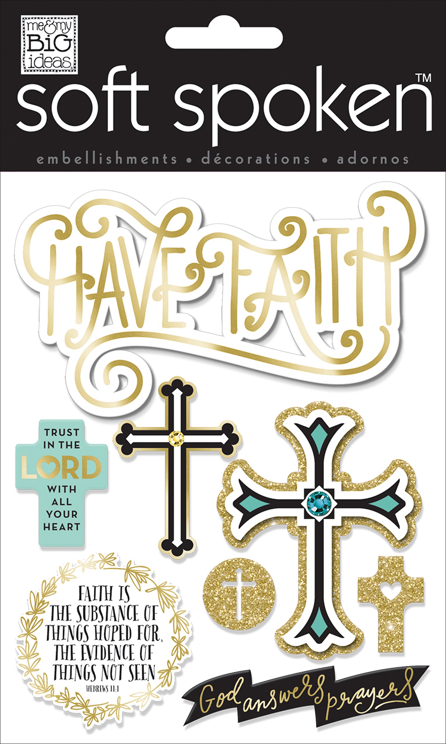 Me And My Big Ideas Trust in the Lord Soft Spoken 3D Stickers