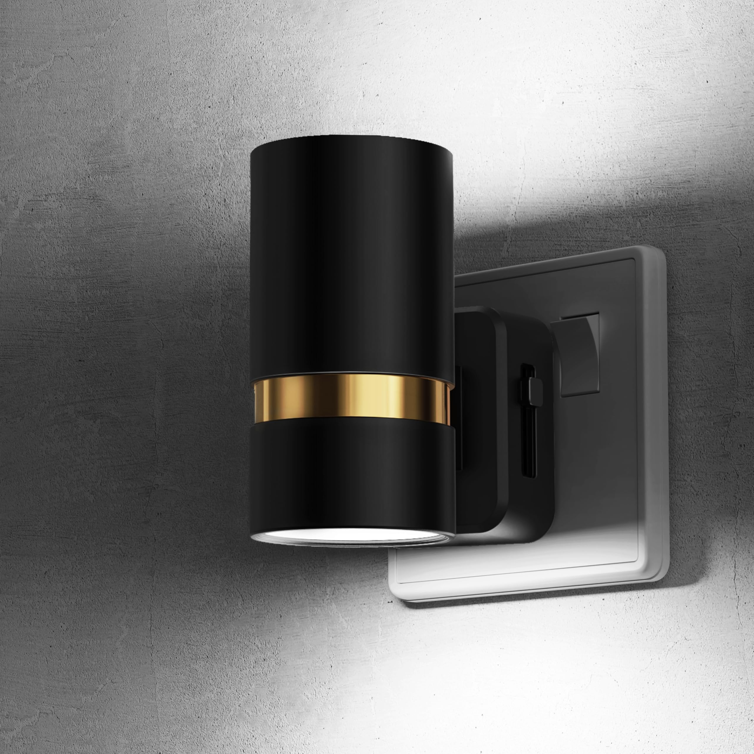 LOHAS-LED Night Light Plug in Wall, Modern Nightlight with Dusk to Dawn Sensor, 0-100LM Dimmable, Cool White 6000K, Plug in Night Light for Hallway Bedroom Stair Bathroom, 1 Pack