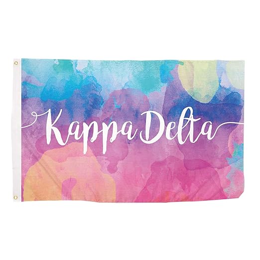 Desert Cactus Kappa Delta Bandera De Colores De Agua