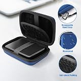 ProCase External Hard Drive Case 2.5 inch Navy Holds 2 Drives view 2