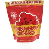 Sweet Candy Company Red Cinnamon Gummy Bears - Hot and Spicy Cinnamon Gummy Candy, Gluten Free Gummies for Kids and Adults, Kosher, Made in the USA - 16 oz Resealable Bag