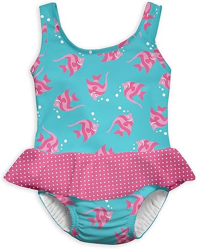 baby girl swimsuit with built in diaper
