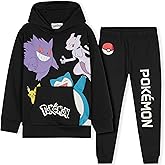 Pokemon Tracksuit Set Boys, Teens, 2 Pc Hoodie Joggers, Anime Hoodie Sweatpants Kids Clothes Teen Apparel, Gifts for Boys