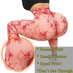 JGS1996 Tie Dye Leggings for Women Tummy Control