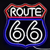 Route 66 Neon Sign Historic US High Way Acrylic LED Sign for 