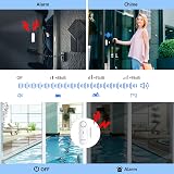 TECKNET Door Window Alarm Sensor Wireless Burglar Chime 3 Volume Home Security view 2