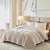 Luxury Flannel Fleece Sherpa Blankets Queen Size for Bed, Jacquard Boho 3-Layer Thick and Warm Blanket for Winter, Soft Cozy Fuzzy Plush Velvet Blanket with 2 Pillow Cases, Beige, 88x88 Inches