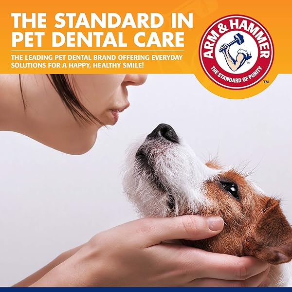 ARM & HAMMER FOR PETS TARTAR CONTROL KIT FOR DOGS CONTAINS TOOTHPASTE, TOOTHBRUSH & FINGERBRUSH REDUCES PLAQUE & TARTAR BUILDUP, 3-PIECE KIT, BANANA MINT FLAVOR (PACK OF 1)
