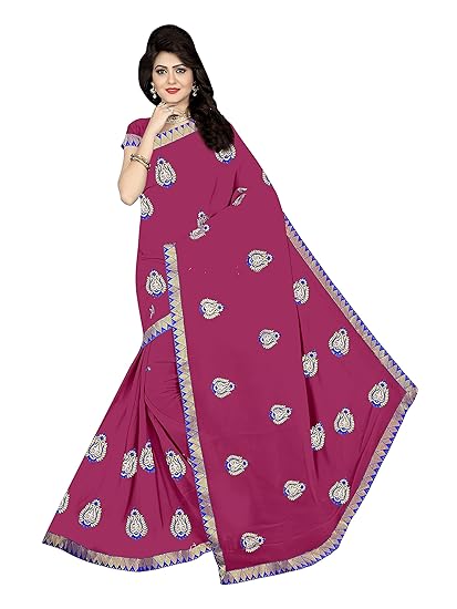 Winza Designer Womens Georgette Saree with Blouse