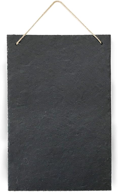 Schiefertafel Kreidetafel Zum Beschriften Und Aufhangen Vintage Deko Schieferplatte Fur Kuche Garten Tisch 30x20 Cm Gross Hoch Amazon De Kuche Haushalt