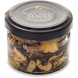 TruffleHunter Black Truffle Slices Carpaccio (1.74 Oz) Preserved in Extra Virgin Olive Oil Black Summer European Sliced Truff