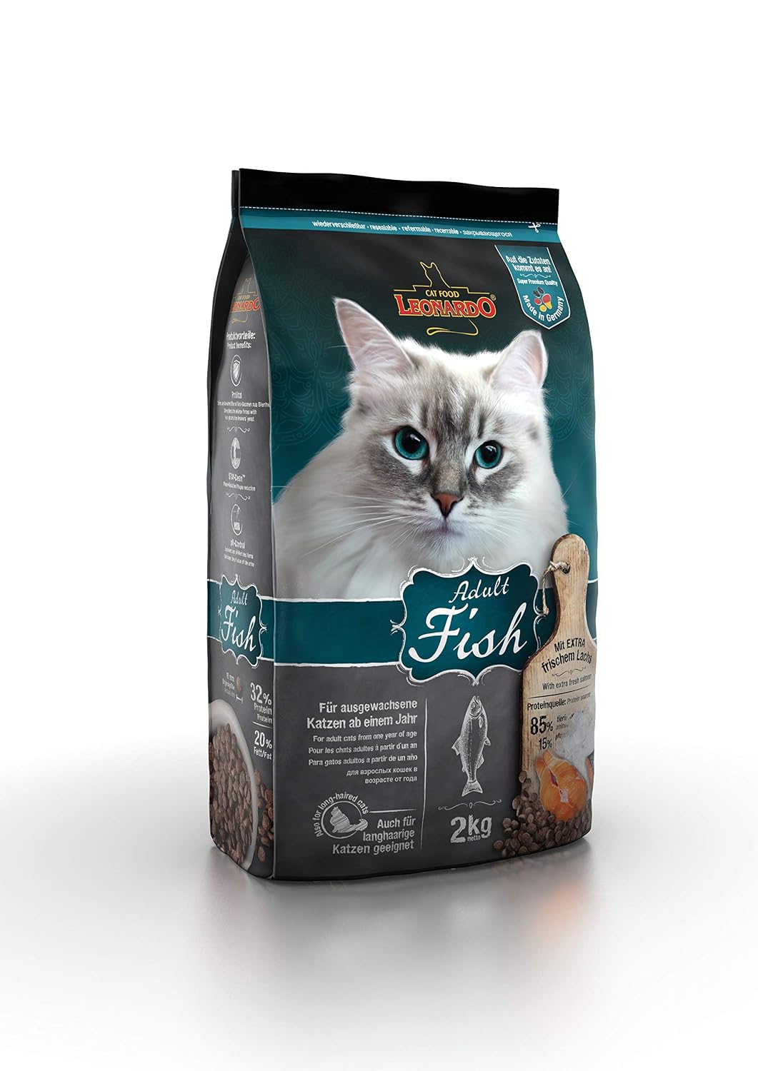 Leonardo Adult Fish 2kg Katzenfutter Trockenfutter Fur Katzen