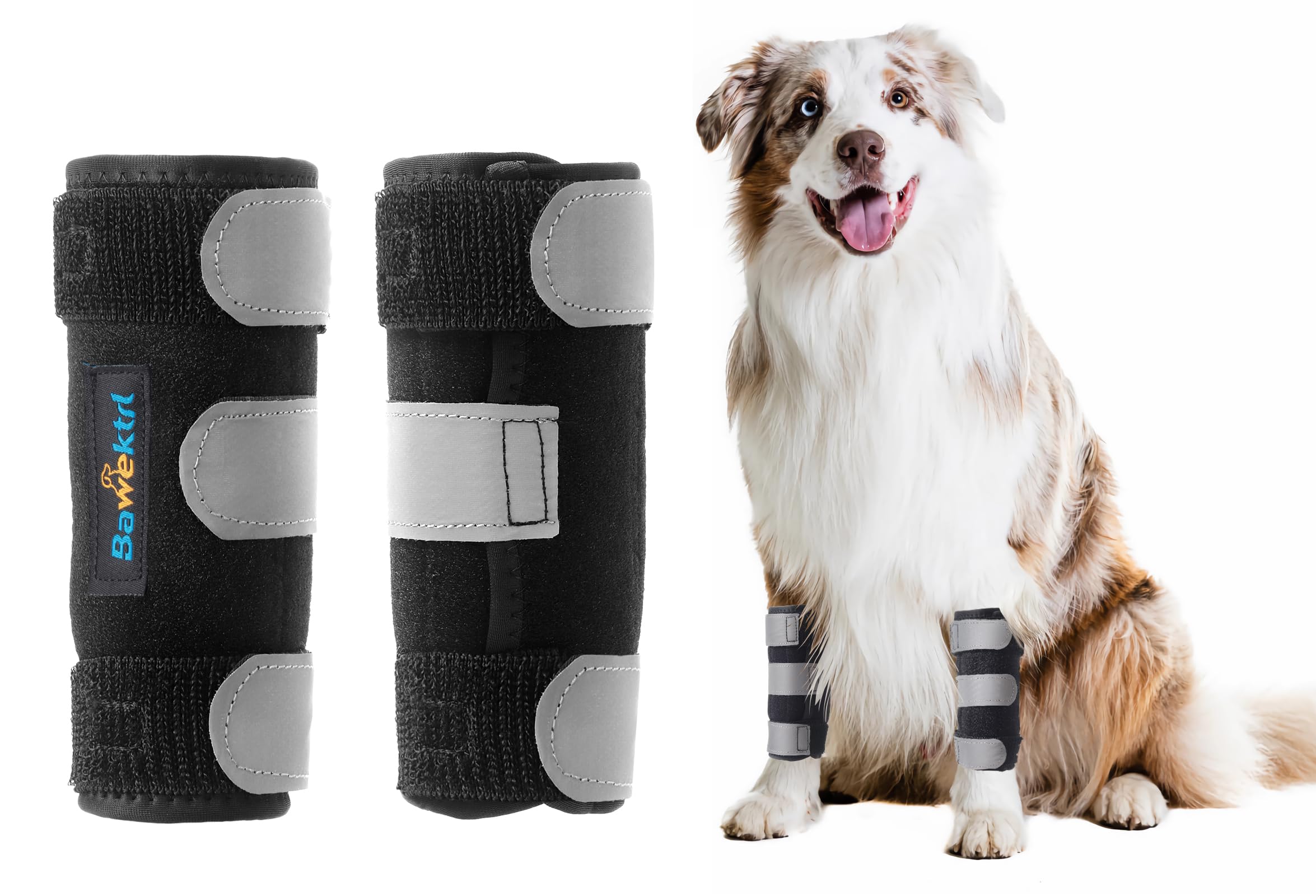 Photo 1 of Dog Leg Brace for Front Hock Joint,Carpal Wrist Brace for Dogs Prevents Injuries Sprains Helps with Loss of Stability Caused by Arthritis, Keep Joint Warm, Reduces Pain Inflammation
