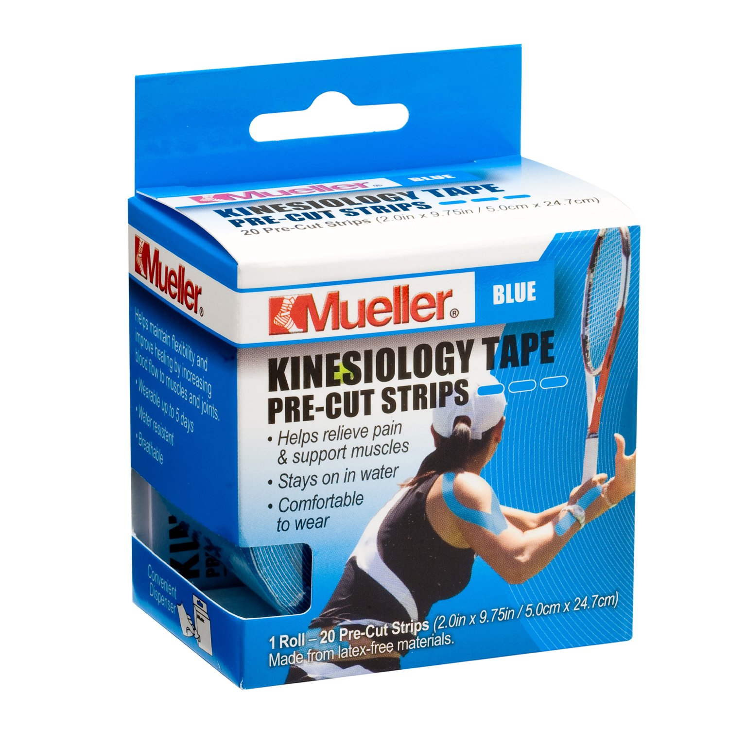 Mueller Sports Medicine Kinesiology Tape, Black, 2 Inches X