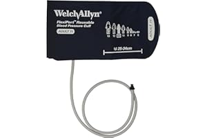 Welch Allyn REUSE-11-1TP FlexiPort Reusable Blood Pressure Cuffs with One-Tube Tri-Purpose Connectors, Adult, Size 11