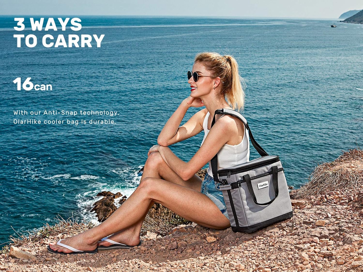 OlarHike Cooler Bag Lunch Bag, Collapsible and Insulated Lunch Box Leakproof Cooler Bag for Camping, Picnic, BBQ : Sports & Outdoors