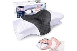 SAHEYER Cervical Pillow for Neck and Shoulder Pain Relief, Odorless Contour Memory Foam Pillows for Sleeping, Ergonomic Orthopedic Support Bed Pillow for Side, Back and Stomach Sleepers, Grey