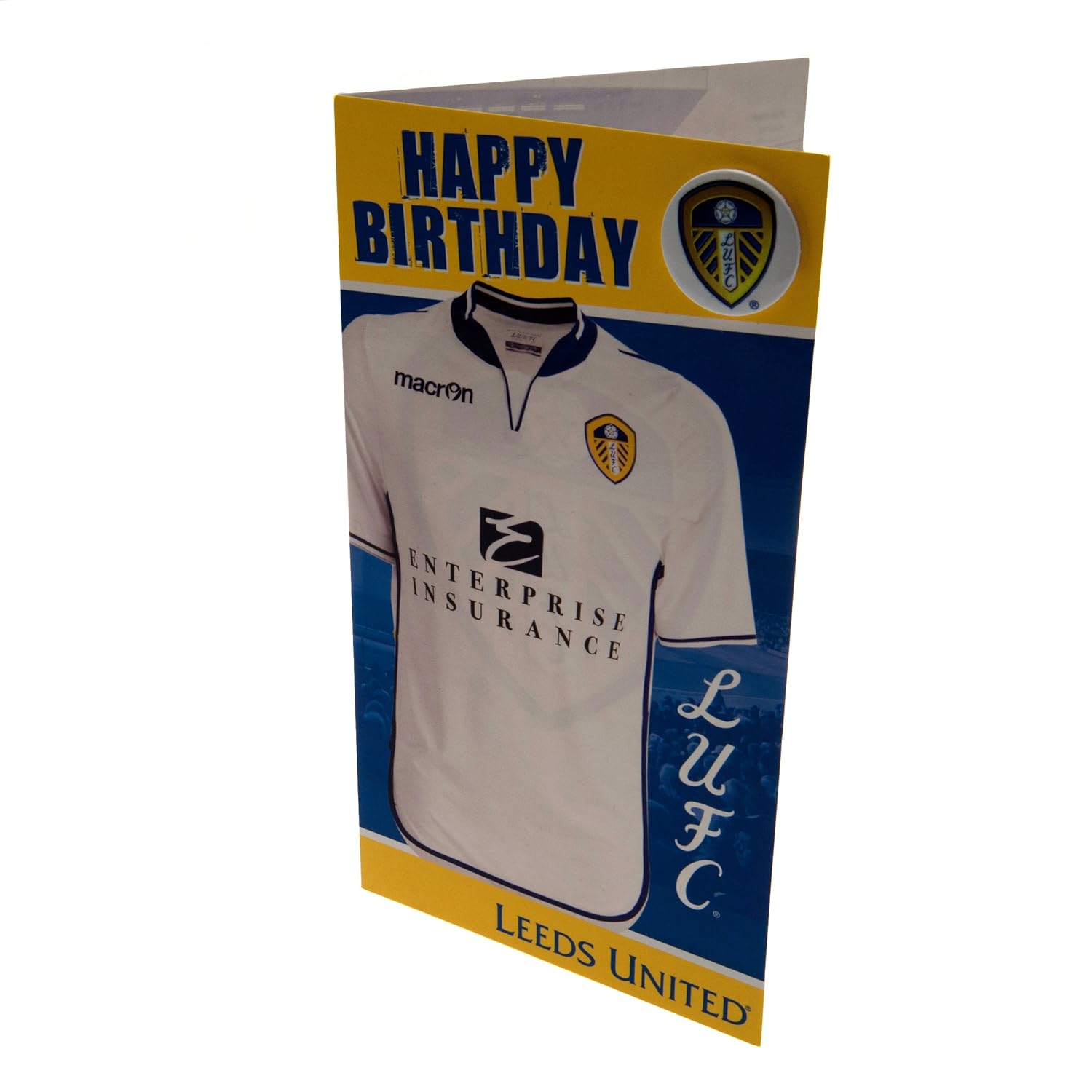 LEEDS UNITED HAPPY BIRTHDAY CARD + BADGE Amazon.co.uk Sports & Outdoors