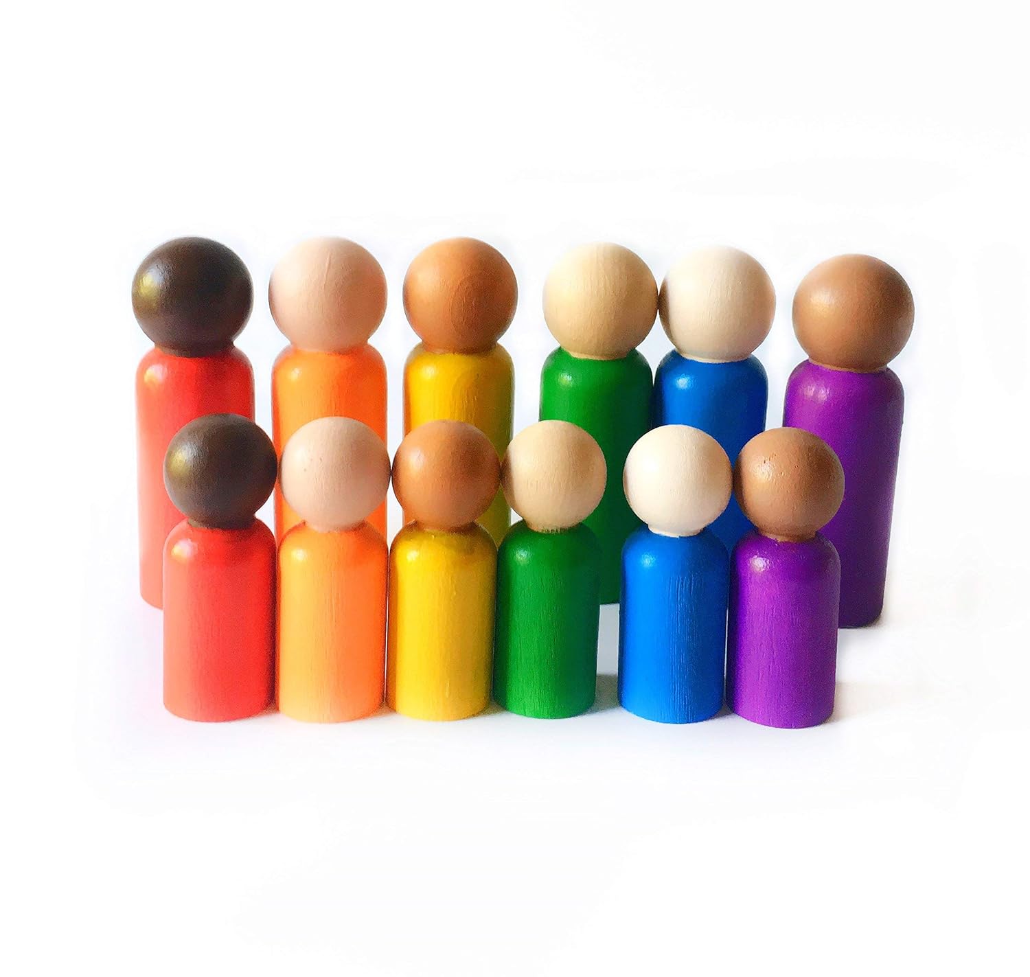 multicultural peg dolls