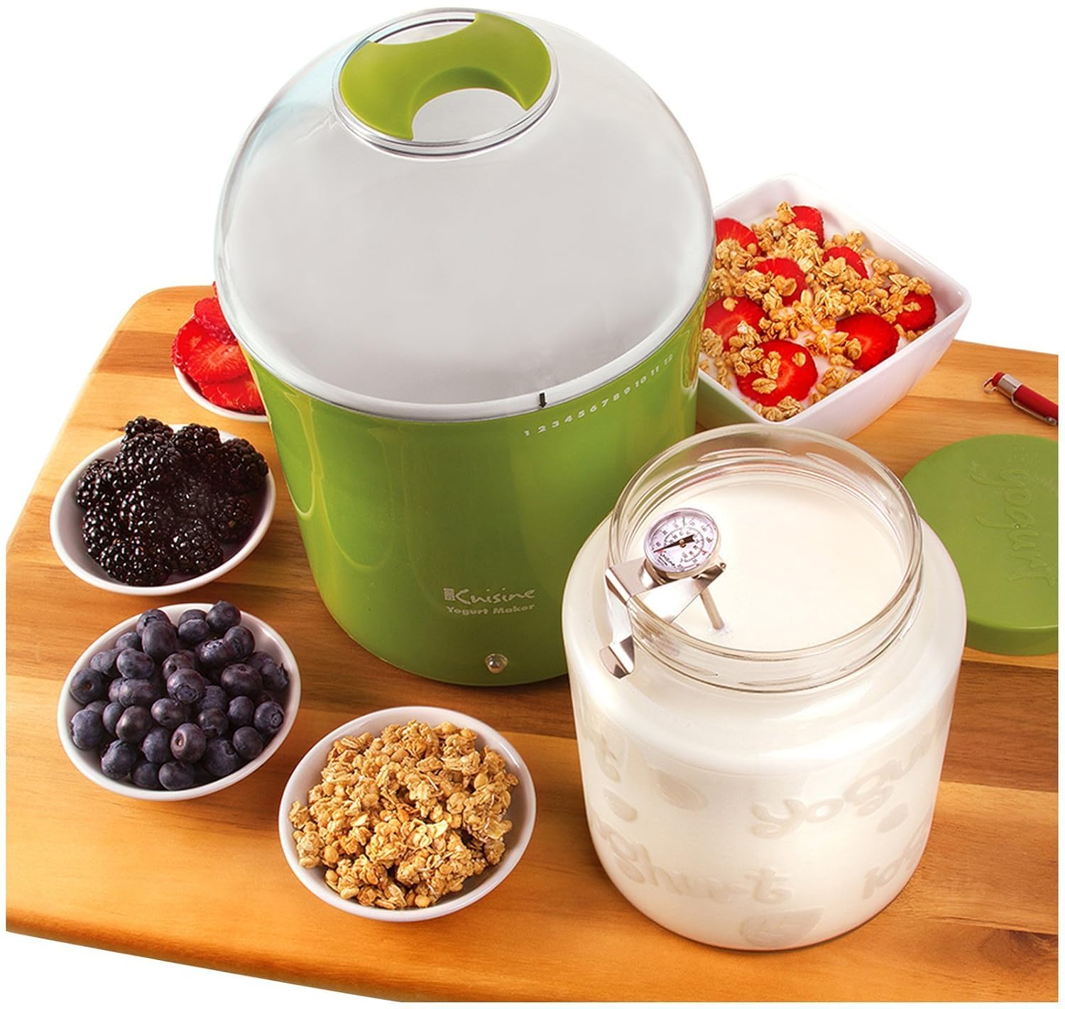 Yoghurt Makers Home Euro Cuisine YM360 Yogurt & Greek Yogurt Maker with