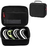 ProCase Large Hard Case for Multiple Ski Goggles, Travel Carrying Snow Goggles Bag Cover with Extra Lens Storage -Black