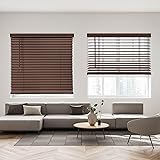 DEZ FURNISHINGS Cordless 2" Faux Wood Blind, 45" W