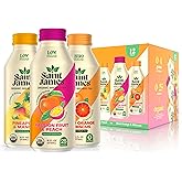 Saint James Iced Tea - Organic Green & Black Tea - Non GMO, Gluten Free, Low Calorie & Low Sugar - Paradise Variety Pack, 12 Pack (16 fl oz each)