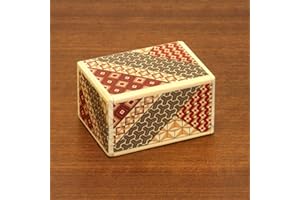 Bits and Pieces - Detailed Mosaic Secret Box - Size Medium, 7 Step Solution - Wooden Brainteaser - Secret Compartment Brain G