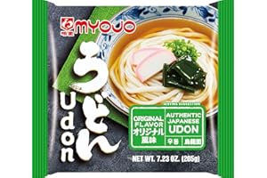 明星 Myojo Udon Japanese Style Noodles with Soup Base, Oriental Flavor, 7.23-Ounce Bag (Pack of 15)
