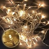 Gresonic 100LED Fairy Lights Warm White 8 Modes 66ft Outdoor Indoor Plug In view 5