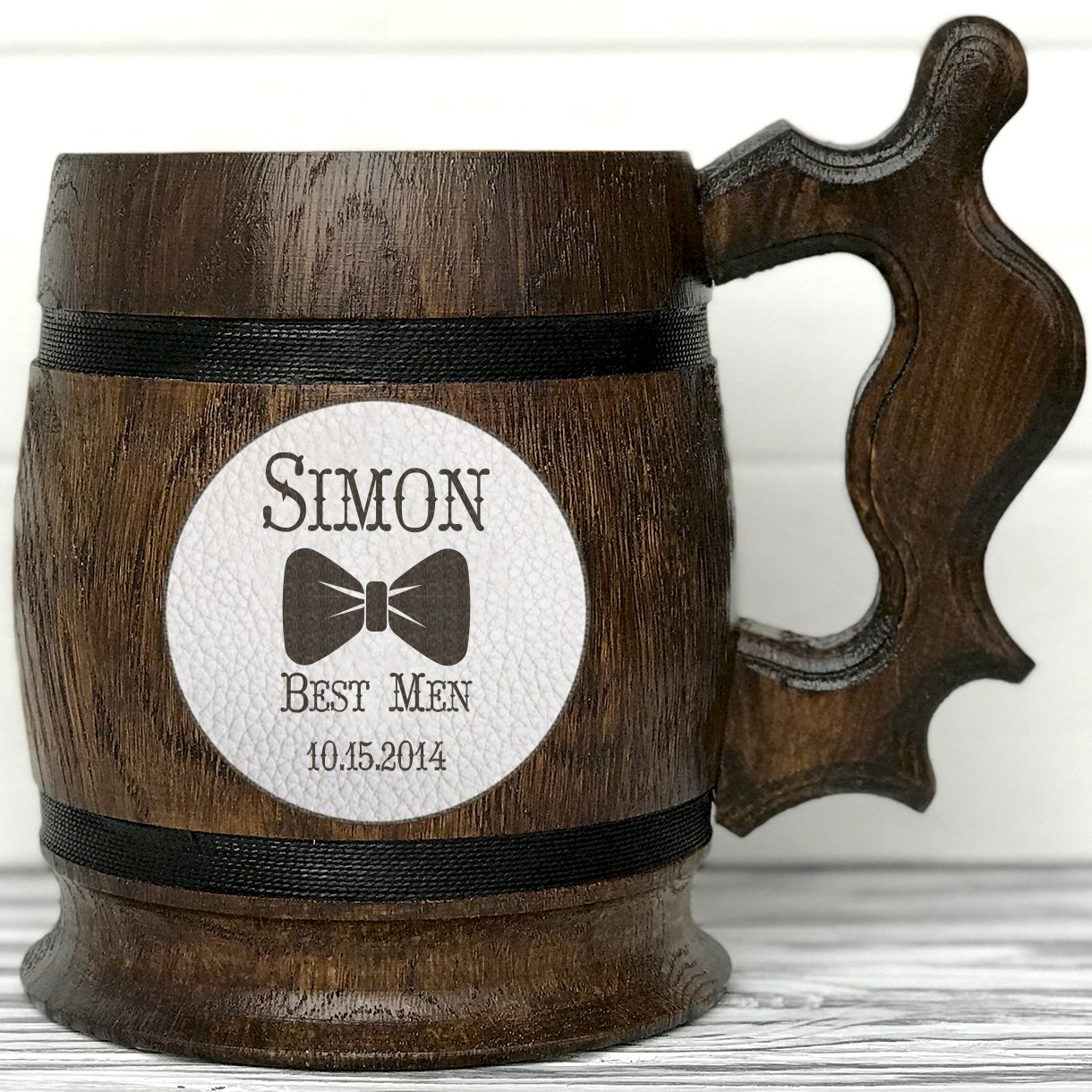 best man beer glass