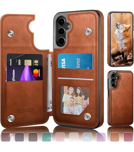 Defencase Magnetische Brieftaschen-Hülle Für Galaxy S25 - Mit RFID-Schutz, Kartenfächern & Ständer