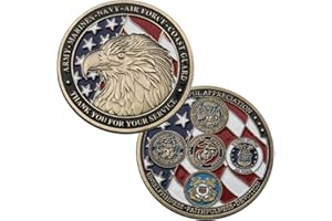 ARNUDOM Liberty Eagle US Army United States Marine Corps Coast Guard Military Navy Air Force Challenge Coin