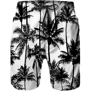 Qiantrading Mens Swim Trunks with Mesh Lining,Quick Dry Board Shorts Beach Pants Swimwear Bathing Suits