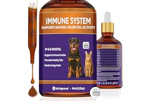 VIVAELIXIR Dog Cancer Supplements | Supports Lipoma Treatment & Wart Remover | IP-6 Immune Drops Solution for Dogs |Luteolin & Apigenin: Natural Antioxidants & Anti-Inflammatory l Myo-Inositol Supplement 2.03 OZ