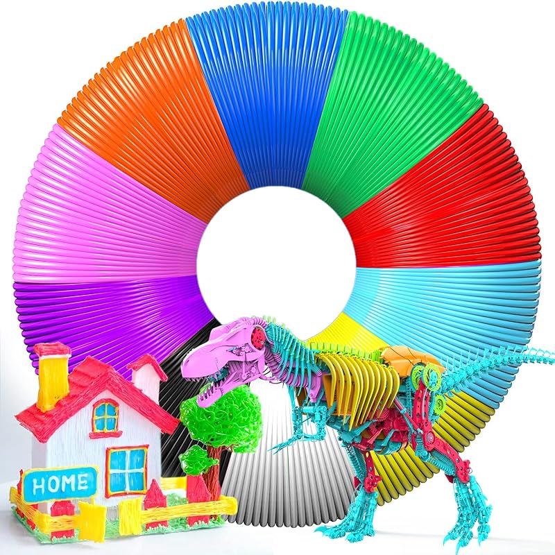 Senelux 10 Colors 1.75mm PCL Filament Refills for 3D Printing Pens