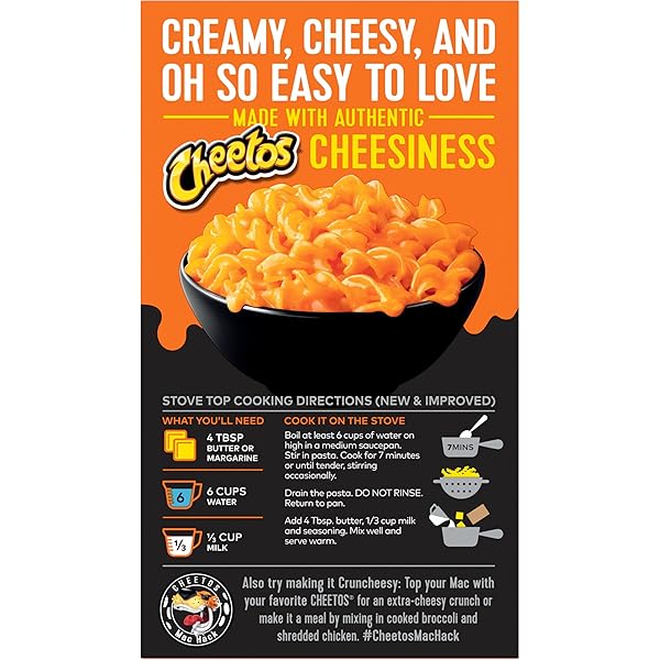CHEETOS MAC ‘N CHEESE BOLD & CHEESY, 5.9 OZ