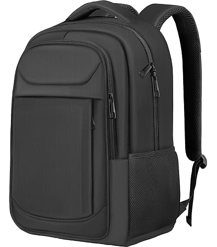 Amazon.com: Amazon Basics Travel Laptop Backpack with Multiple Pockets and  Compartments for 15.6 inch Laptop, Water Resistant, Spacious with Padded  Shoulder Straps, Black | for 15.6 inch Laptop : Electronics