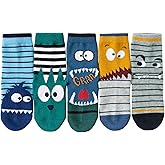 CHUNG Little Big Boys Cotton Dress Socks Crew Casual Dino Fun 2021 Spring Autumn Winter School Daily