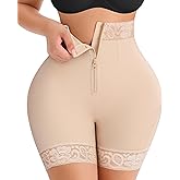 MERYOSZ Tummy Control Shapewear Shorts - Zipper Butt Lifting Panties Underwear Shapewear for Women Faja Body Shaper Girdle
